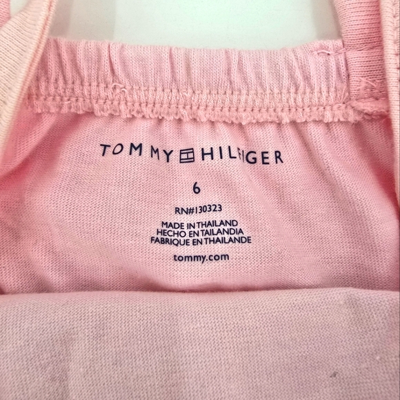 Tommy Hilfiger Girl Pink Heart Camisole for Kids Size 6 - Picture 2 of 3